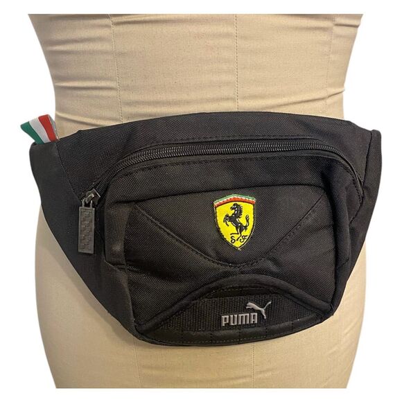Ferrari Waist Bag by Puma Adjustable Strap Pockets Vintage Y2K Racing - Picture 1 of 6